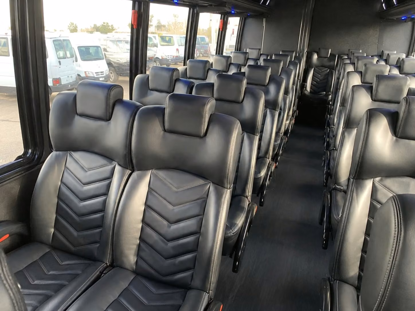 18 passenger minibus interior