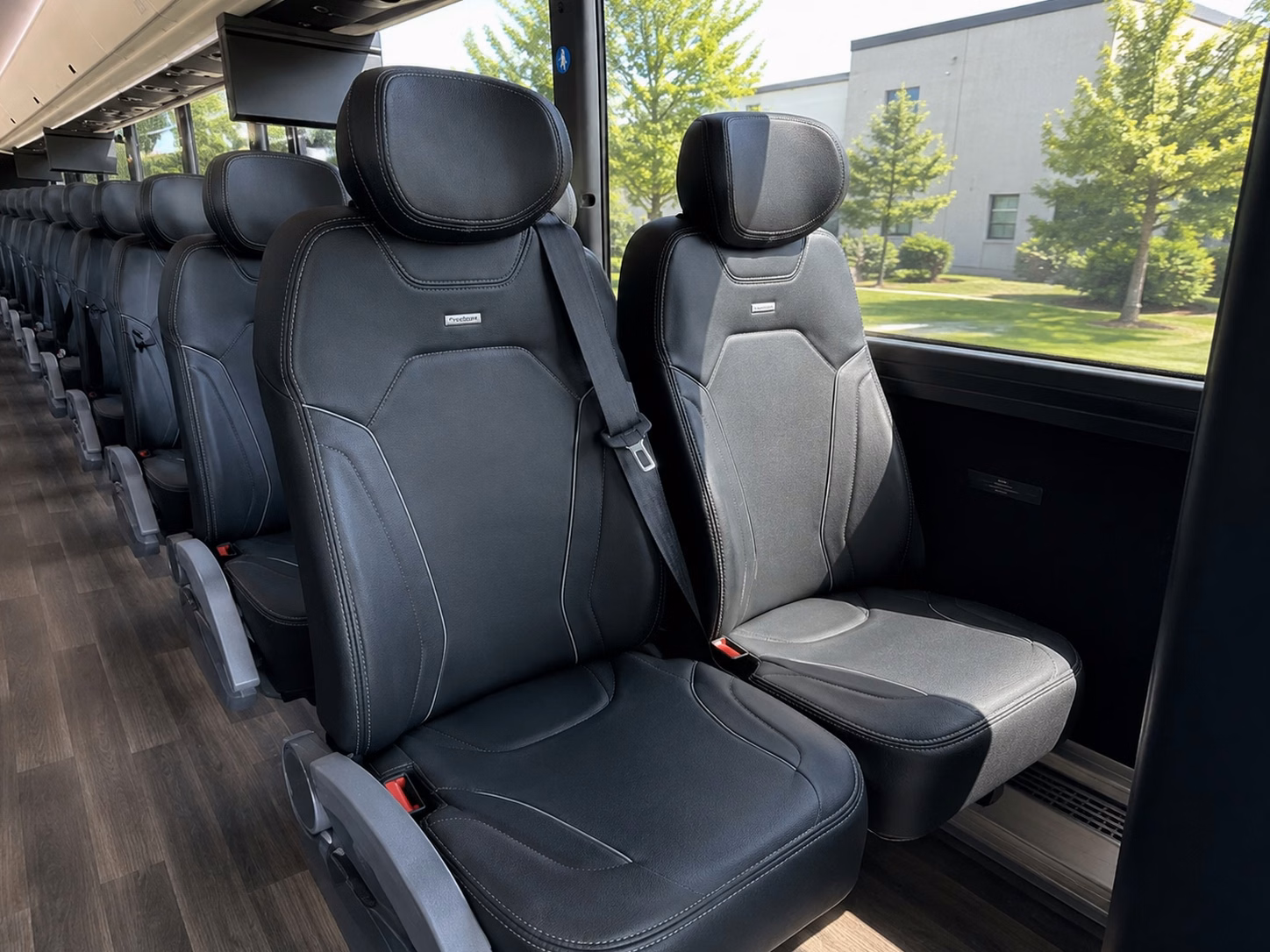 doral charter bus interior