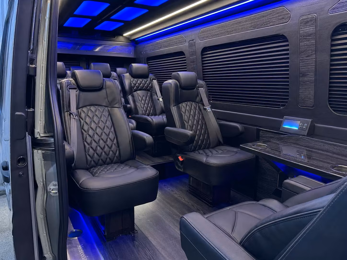 sprinter van with driver inside